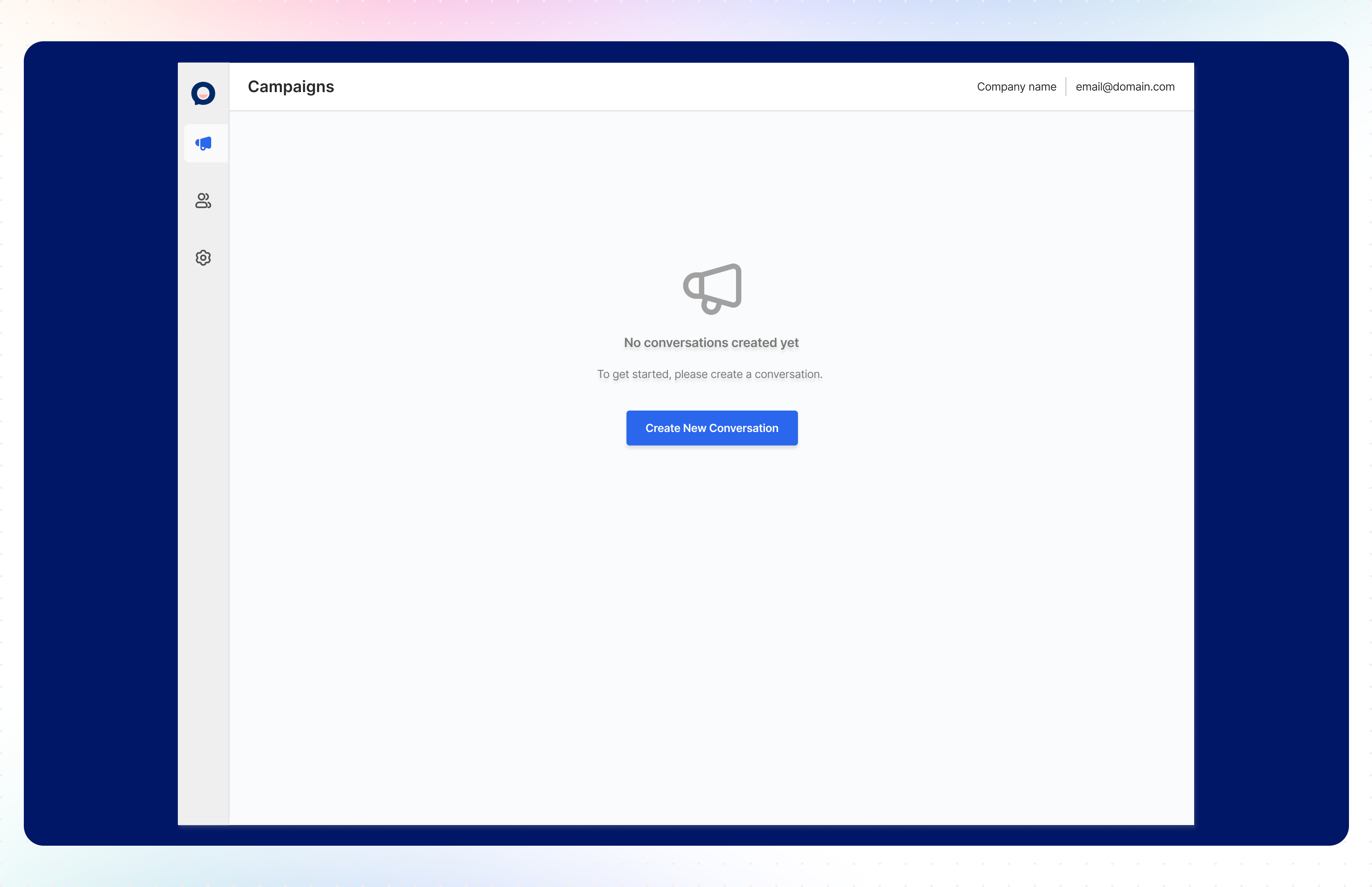 Campaign main page